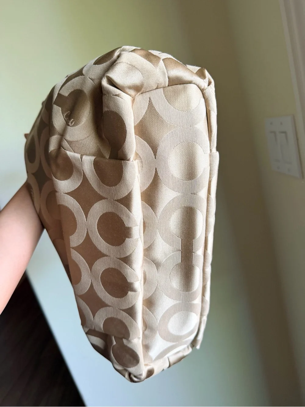 Coach Madison Op Art Sateen Isabelle shoulder/crossbody Bag vintage